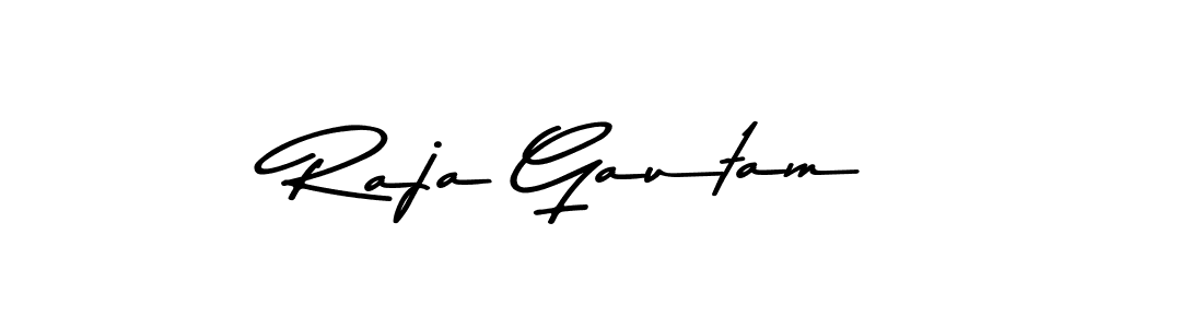 Raja Gautam stylish signature style. Best Handwritten Sign (Asem Kandis PERSONAL USE) for my name. Handwritten Signature Collection Ideas for my name Raja Gautam. Raja Gautam signature style 9 images and pictures png