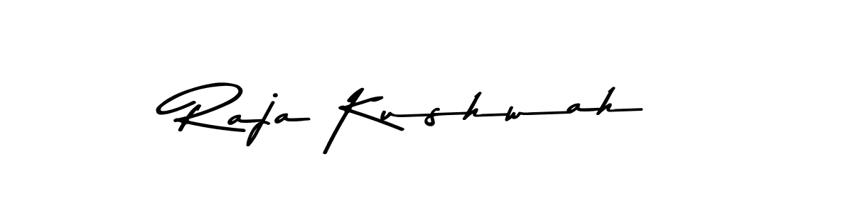 Use a signature maker to create a handwritten signature online. With this signature software, you can design (Asem Kandis PERSONAL USE) your own signature for name Raja Kushwah. Raja Kushwah signature style 9 images and pictures png