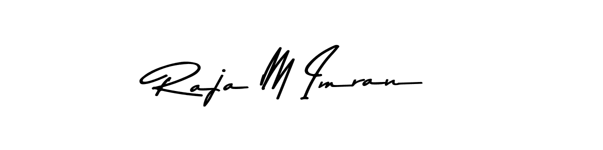 Also You can easily find your signature by using the search form. We will create Raja M Imran name handwritten signature images for you free of cost using Asem Kandis PERSONAL USE sign style. Raja M Imran signature style 9 images and pictures png