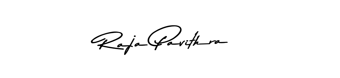 How to make Raja Pavithra name signature. Use Asem Kandis PERSONAL USE style for creating short signs online. This is the latest handwritten sign. Raja Pavithra signature style 9 images and pictures png