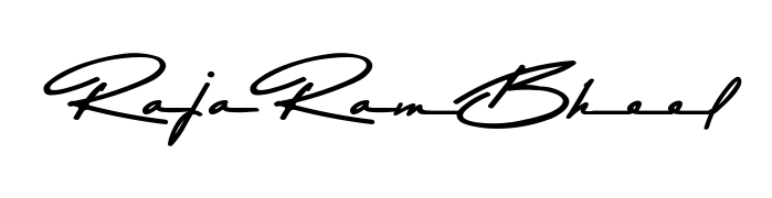 The best way (Asem Kandis PERSONAL USE) to make a short signature is to pick only two or three words in your name. For converting this name Raja Ram Bheel. Raja Ram Bheel signature style 9 images and pictures png