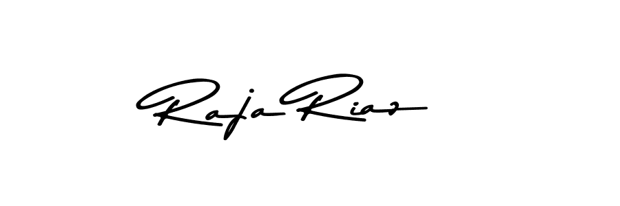 How to make Raja Riaz name signature. Use Asem Kandis PERSONAL USE style for creating short signs online. This is the latest handwritten sign. Raja Riaz signature style 9 images and pictures png