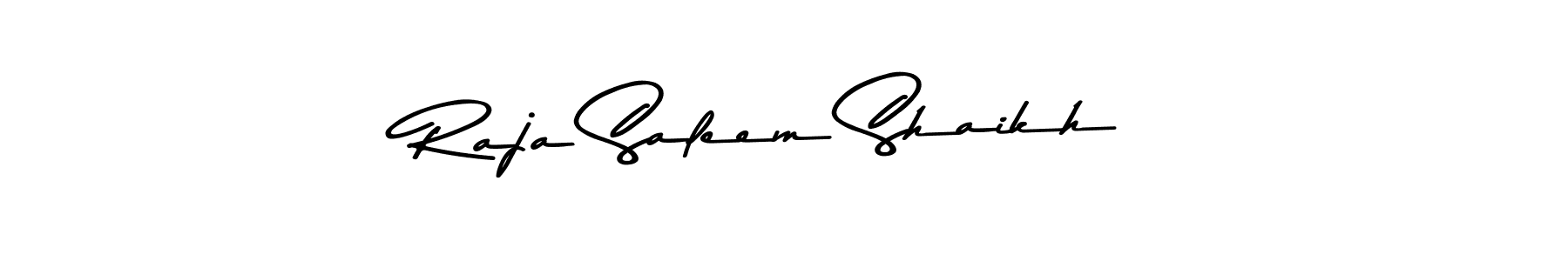 if you are searching for the best signature style for your name Raja Saleem Shaikh. so please give up your signature search. here we have designed multiple signature styles  using Asem Kandis PERSONAL USE. Raja Saleem Shaikh signature style 9 images and pictures png