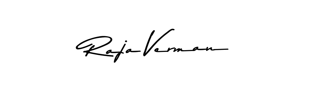 Make a beautiful signature design for name Raja Verman. With this signature (Asem Kandis PERSONAL USE) style, you can create a handwritten signature for free. Raja Verman signature style 9 images and pictures png