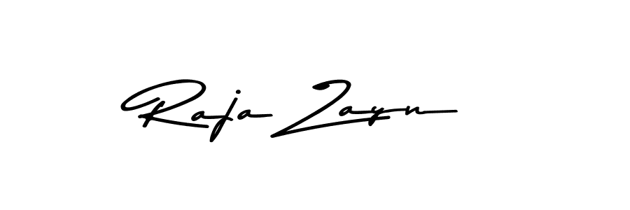 How to make Raja Zayn name signature. Use Asem Kandis PERSONAL USE style for creating short signs online. This is the latest handwritten sign. Raja Zayn signature style 9 images and pictures png