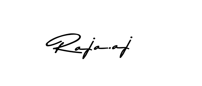 Create a beautiful signature design for name Raja.aj. With this signature (Asem Kandis PERSONAL USE) fonts, you can make a handwritten signature for free. Raja.aj signature style 9 images and pictures png
