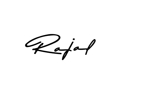 Use a signature maker to create a handwritten signature online. With this signature software, you can design (Asem Kandis PERSONAL USE) your own signature for name Rajal. Rajal signature style 9 images and pictures png