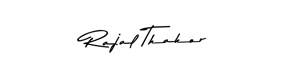 Use a signature maker to create a handwritten signature online. With this signature software, you can design (Asem Kandis PERSONAL USE) your own signature for name Rajal Thakor. Rajal Thakor signature style 9 images and pictures png