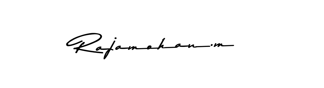 Design your own signature with our free online signature maker. With this signature software, you can create a handwritten (Asem Kandis PERSONAL USE) signature for name Rajamohan.m. Rajamohan.m signature style 9 images and pictures png
