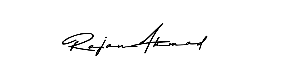 Use a signature maker to create a handwritten signature online. With this signature software, you can design (Asem Kandis PERSONAL USE) your own signature for name Rajan Ahmad. Rajan Ahmad signature style 9 images and pictures png