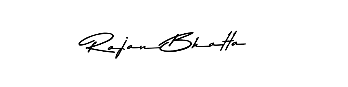 Use a signature maker to create a handwritten signature online. With this signature software, you can design (Asem Kandis PERSONAL USE) your own signature for name Rajan Bhatta. Rajan Bhatta signature style 9 images and pictures png