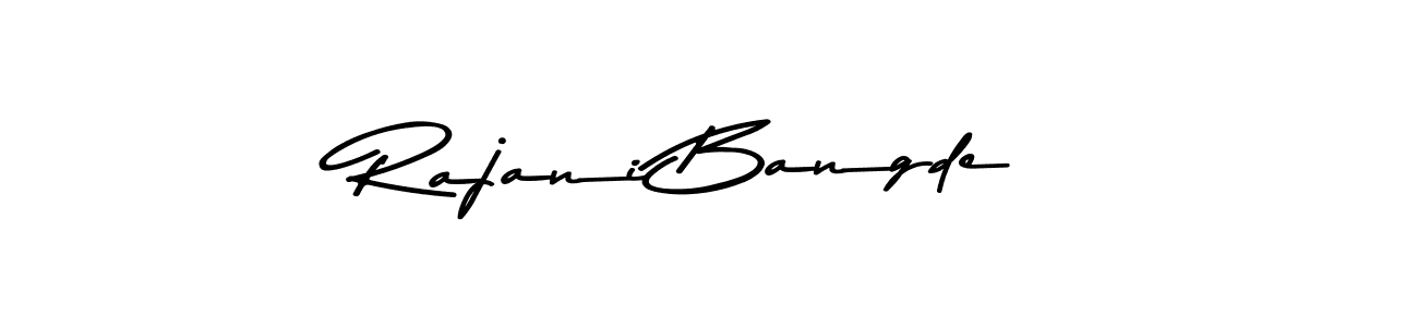 Similarly Asem Kandis PERSONAL USE is the best handwritten signature design. Signature creator online .You can use it as an online autograph creator for name Rajani Bangde. Rajani Bangde signature style 9 images and pictures png
