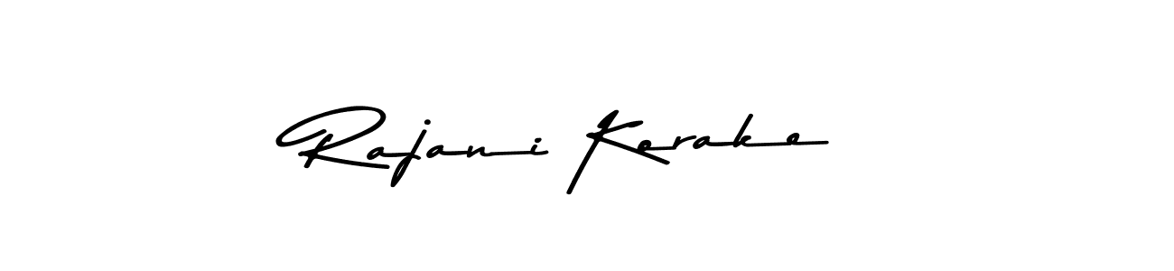 Use a signature maker to create a handwritten signature online. With this signature software, you can design (Asem Kandis PERSONAL USE) your own signature for name Rajani Korake. Rajani Korake signature style 9 images and pictures png