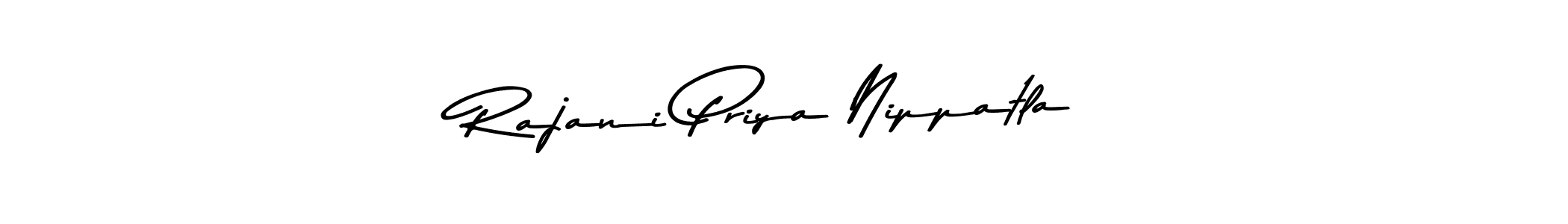 Also You can easily find your signature by using the search form. We will create Rajani Priya Nippatla name handwritten signature images for you free of cost using Asem Kandis PERSONAL USE sign style. Rajani Priya Nippatla signature style 9 images and pictures png