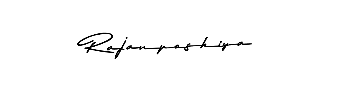 Create a beautiful signature design for name Rajanposhiya. With this signature (Asem Kandis PERSONAL USE) fonts, you can make a handwritten signature for free. Rajanposhiya signature style 9 images and pictures png