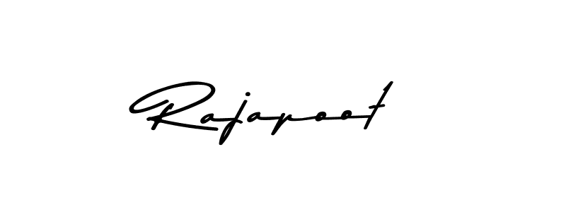 Create a beautiful signature design for name Rajapoot. With this signature (Asem Kandis PERSONAL USE) fonts, you can make a handwritten signature for free. Rajapoot signature style 9 images and pictures png