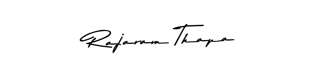 Design your own signature with our free online signature maker. With this signature software, you can create a handwritten (Asem Kandis PERSONAL USE) signature for name Rajaram Thapa. Rajaram Thapa signature style 9 images and pictures png