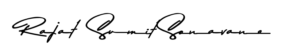 An effortless, minimalist signature concept for Rajat  Sumit Sonavane using Asem Kandis PERSONAL USE design. Clean lines that look great on any document. Rajat  Sumit Sonavane signature style 9 images and pictures png