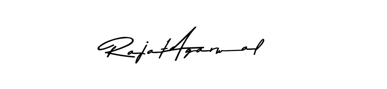 Design your own signature with our free online signature maker. With this signature software, you can create a handwritten (Asem Kandis PERSONAL USE) signature for name Rajat Agarwal. Rajat Agarwal signature style 9 images and pictures png