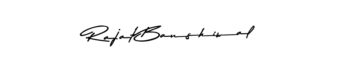 This is the best signature style for the Rajat Banshiwal name. Also you like these signature font (Asem Kandis PERSONAL USE). Mix name signature. Rajat Banshiwal signature style 9 images and pictures png