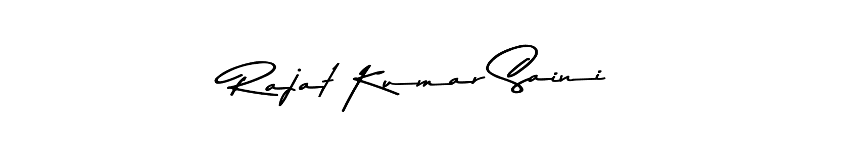 How to make Rajat Kumar Saini name signature. Use Asem Kandis PERSONAL USE style for creating short signs online. This is the latest handwritten sign. Rajat Kumar Saini signature style 9 images and pictures png