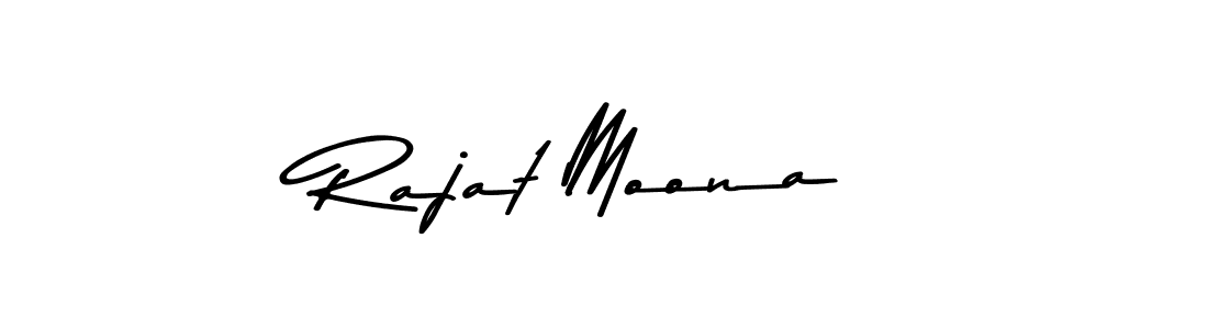 How to make Rajat Moona name signature. Use Asem Kandis PERSONAL USE style for creating short signs online. This is the latest handwritten sign. Rajat Moona signature style 9 images and pictures png