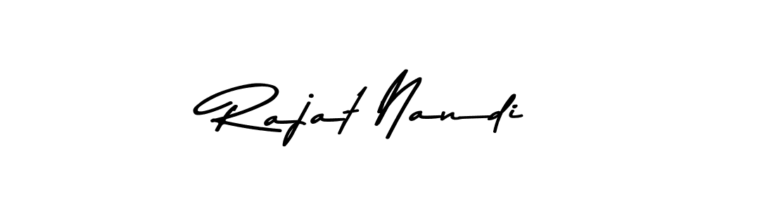 Design your own signature with our free online signature maker. With this signature software, you can create a handwritten (Asem Kandis PERSONAL USE) signature for name Rajat Nandi. Rajat Nandi signature style 9 images and pictures png