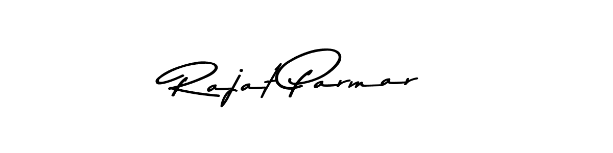 Create a beautiful signature design for name Rajat Parmar. With this signature (Asem Kandis PERSONAL USE) fonts, you can make a handwritten signature for free. Rajat Parmar signature style 9 images and pictures png