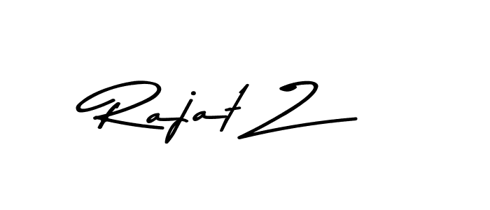 Create a beautiful signature design for name Rajat Z. With this signature (Asem Kandis PERSONAL USE) fonts, you can make a handwritten signature for free. Rajat Z signature style 9 images and pictures png