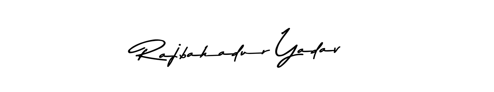 How to make Rajbahadur Yadav name signature. Use Asem Kandis PERSONAL USE style for creating short signs online. This is the latest handwritten sign. Rajbahadur Yadav signature style 9 images and pictures png