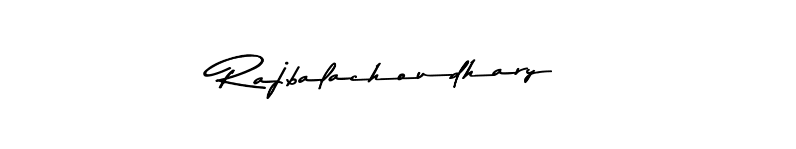 How to make Rajbalachoudhary name signature. Use Asem Kandis PERSONAL USE style for creating short signs online. This is the latest handwritten sign. Rajbalachoudhary signature style 9 images and pictures png