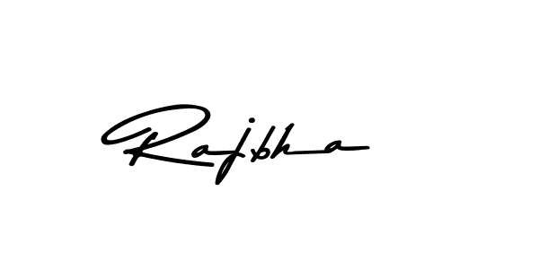 Design your own signature with our free online signature maker. With this signature software, you can create a handwritten (Asem Kandis PERSONAL USE) signature for name Rajbha. Rajbha signature style 9 images and pictures png