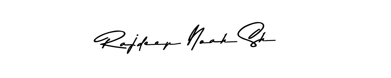 Make a beautiful signature design for name Rajdeep Noah Sh. With this signature (Asem Kandis PERSONAL USE) style, you can create a handwritten signature for free. Rajdeep Noah Sh signature style 9 images and pictures png