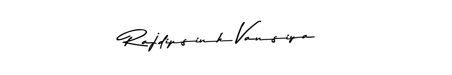 Create a beautiful signature design for name Rajdipsinh Vansiya. With this signature (Asem Kandis PERSONAL USE) fonts, you can make a handwritten signature for free. Rajdipsinh Vansiya signature style 9 images and pictures png