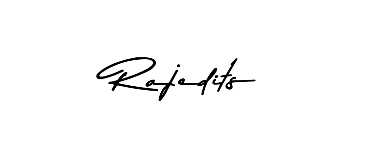 Rajedits stylish signature style. Best Handwritten Sign (Asem Kandis PERSONAL USE) for my name. Handwritten Signature Collection Ideas for my name Rajedits. Rajedits signature style 9 images and pictures png