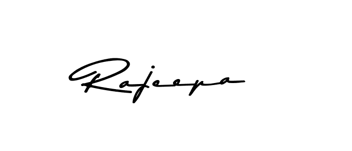 Create a beautiful signature design for name Rajeepa. With this signature (Asem Kandis PERSONAL USE) fonts, you can make a handwritten signature for free. Rajeepa signature style 9 images and pictures png