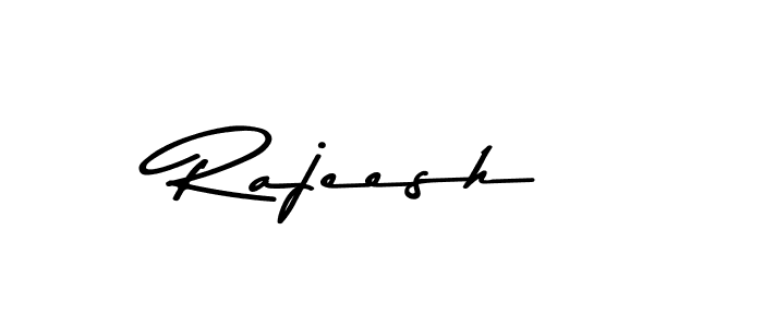 How to make Rajeesh name signature. Use Asem Kandis PERSONAL USE style for creating short signs online. This is the latest handwritten sign. Rajeesh signature style 9 images and pictures png