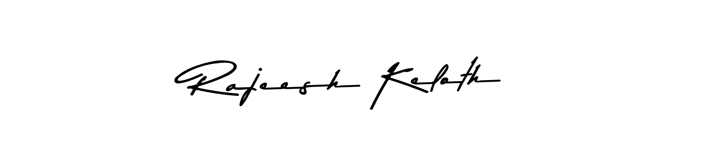 Create a beautiful signature design for name Rajeesh Keloth. With this signature (Asem Kandis PERSONAL USE) fonts, you can make a handwritten signature for free. Rajeesh Keloth signature style 9 images and pictures png