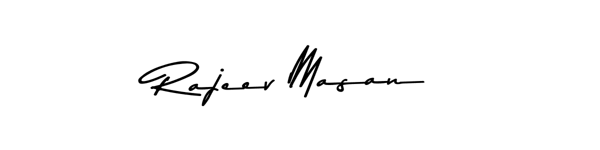 Design your own signature with our free online signature maker. With this signature software, you can create a handwritten (Asem Kandis PERSONAL USE) signature for name Rajeev Masan. Rajeev Masan signature style 9 images and pictures png