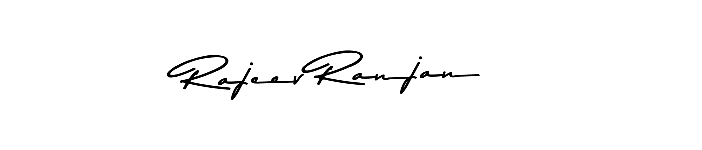 The best way (Asem Kandis PERSONAL USE) to make a short signature is to pick only two or three words in your name. The name Rajeev Ranjan  include a total of six letters. For converting this name. Rajeev Ranjan  signature style 9 images and pictures png