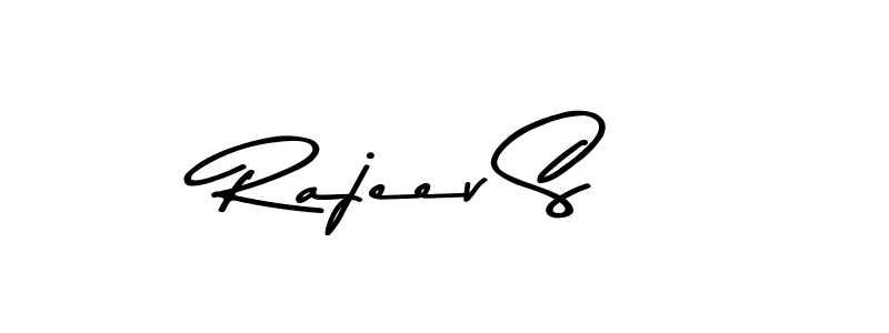 Also You can easily find your signature by using the search form. We will create Rajeev S name handwritten signature images for you free of cost using Asem Kandis PERSONAL USE sign style. Rajeev S signature style 9 images and pictures png