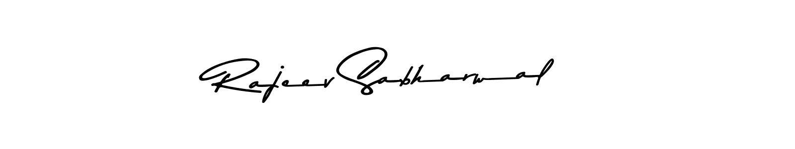 Rajeev Sabharwal stylish signature style. Best Handwritten Sign (Asem Kandis PERSONAL USE) for my name. Handwritten Signature Collection Ideas for my name Rajeev Sabharwal. Rajeev Sabharwal signature style 9 images and pictures png