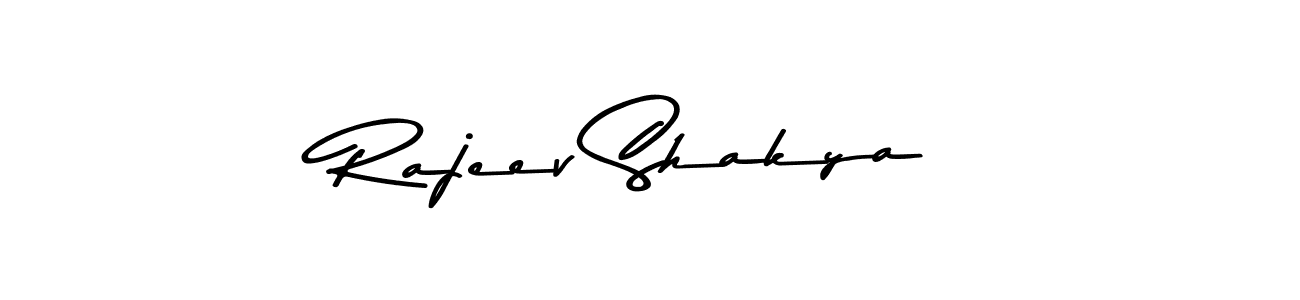 How to make Rajeev Shakya name signature. Use Asem Kandis PERSONAL USE style for creating short signs online. This is the latest handwritten sign. Rajeev Shakya signature style 9 images and pictures png