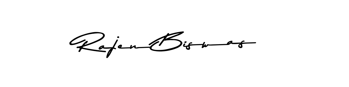 The best way (Asem Kandis PERSONAL USE) to make a short signature is to pick only two or three words in your name. The name Rajen Biswas include a total of six letters. For converting this name. Rajen Biswas signature style 9 images and pictures png