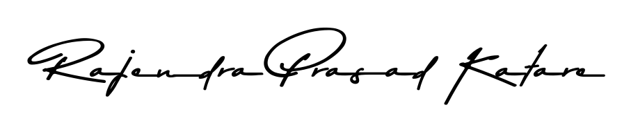 A timeless handwritten aesthetic for Rajendra Prasad Katare. The Asem Kandis PERSONAL USE font gives your signature a handcrafted feel with natural curves. Rajendra Prasad Katare signature style 9 images and pictures png