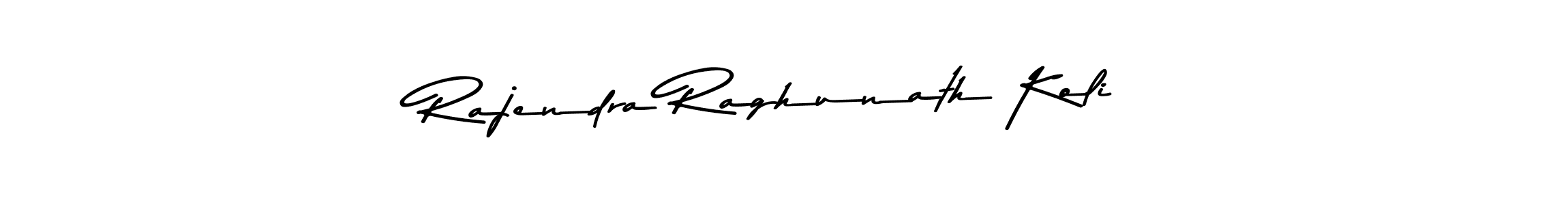 Create a beautiful signature design for name Rajendra Raghunath Koli. With this signature (Asem Kandis PERSONAL USE) fonts, you can make a handwritten signature for free. Rajendra Raghunath Koli signature style 9 images and pictures png