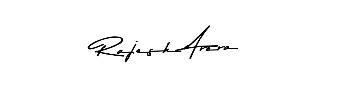 Design your own signature with our free online signature maker. With this signature software, you can create a handwritten (Asem Kandis PERSONAL USE) signature for name Rajesh Arora. Rajesh Arora signature style 9 images and pictures png