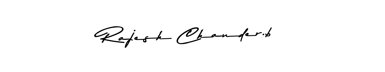 The best way (Asem Kandis PERSONAL USE) to make a short signature is to pick only two or three words in your name. The name Rajesh Chander.b include a total of six letters. For converting this name. Rajesh Chander.b signature style 9 images and pictures png
