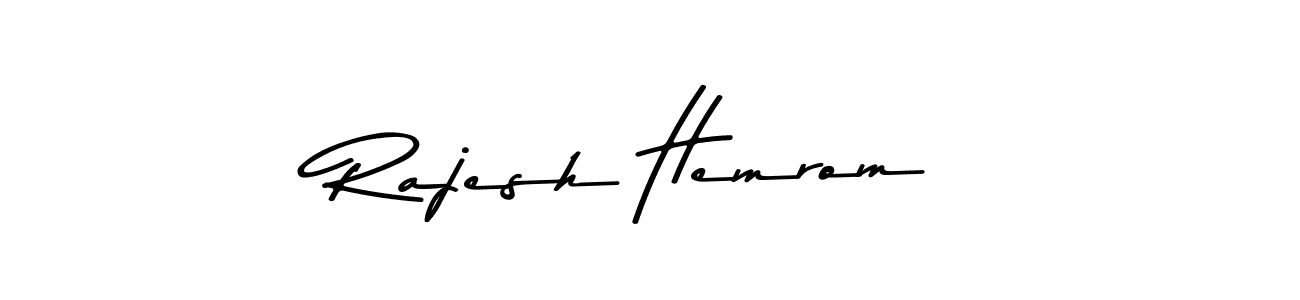 Design your own signature with our free online signature maker. With this signature software, you can create a handwritten (Asem Kandis PERSONAL USE) signature for name Rajesh Hemrom. Rajesh Hemrom signature style 9 images and pictures png