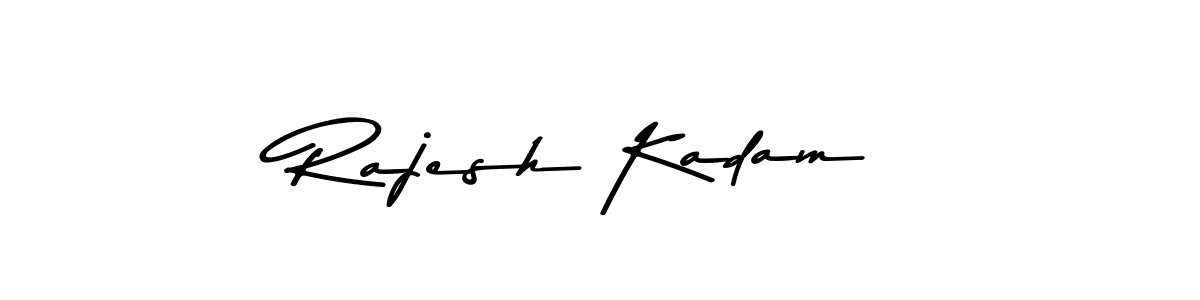 The best way (Asem Kandis PERSONAL USE) to make a short signature is to pick only two or three words in your name. The name Rajesh Kadam include a total of six letters. For converting this name. Rajesh Kadam signature style 9 images and pictures png